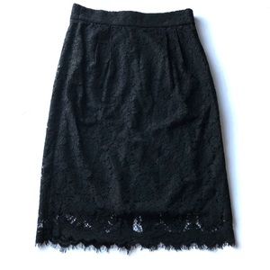 J Crew Floral Lace Skirt